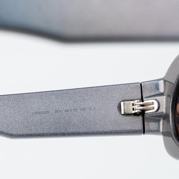 Loewe Paula's Ibiza Men Sunglasses Metallic Silver Mirror Rectangle LW40033I 05X - Picture 6 of 15